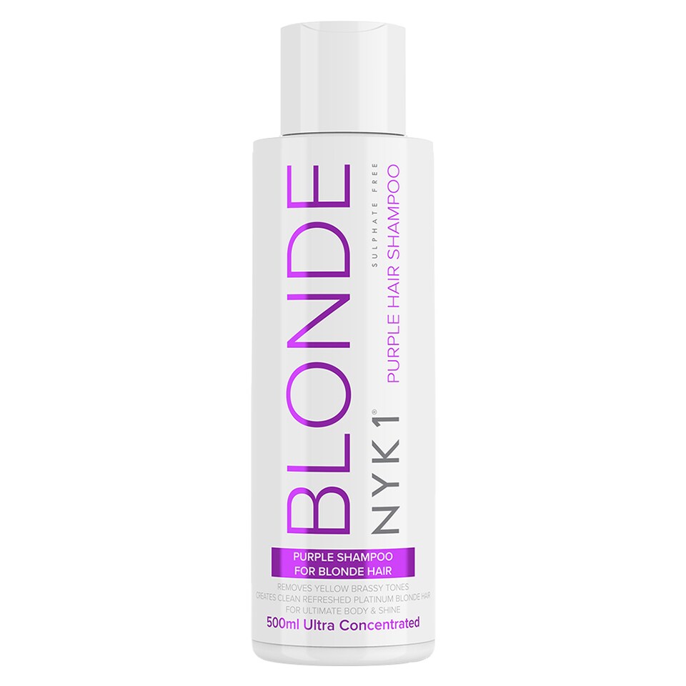 image 1 of NYK1 Blonde - Purple Shampoo for Blonde Hair (500ml) Neutralises Yellow and Brassy Tones