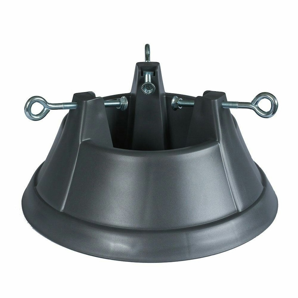 image 1 of Elho Nordman Anthracite Grey Christmas Tree Stand for Real Trees up to 10ft Tall