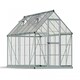 image 1 of Greenhouse Hybrid 6 x 12 - Polycarbonate - L370 x W185 x H208 cm - Silver