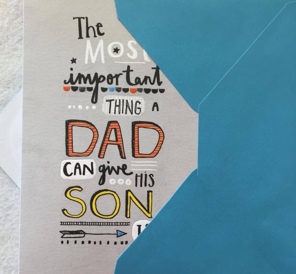 image 1 of From Your Son Most Important Thing a Dad Give His Father's Day Greeting Card