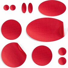 aZengear Repair Patches for Jackets, Tent, Shoe, Gear - Waterproof, Self-Adhesive, Tear-Cold-Heat-Resistant (11 Pieces, Red)