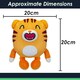 image 2 of Jasper Pinata Smashlings Soft Toy Cute Plushie Huggable Cuddly 20cm Orange