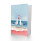 image 2 of Seabird Sweethearts Seagulls on Sandy Beach Valentine's Day Card