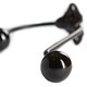 image 2 of Hammer & Tongs Ceramic Ball Hat & Coat Hook - W50mm x H180mm - Black
