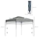 image 5 of Outsunny 3 x 3M Pop Up Gazebo, UPF 50 Foldable Canopy Tent with Wheeled Carrybag, 4 Leg Weight Bags, Height Adjustable Marquee Shelter 1 person easy setup for Outdoor Garden Patio Party, Dark Grey