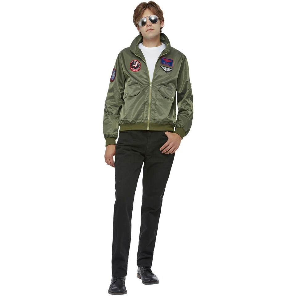image 1 of Top Gun: Maverick Mens Costume Jacket - Green - M M
