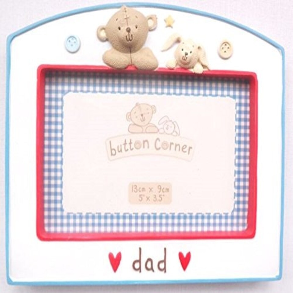image 1 of Button Corner Dad Photo Frame