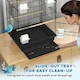 image 2 of PawHut Bird Cage Budgie Cage with Slide Tray Handle for Finch Canary 43 x 32.5 x 104cm, Black
