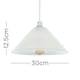 image 3 of ValueLights Pair of - Frosted White Tapered Ceiling Pendant Shades - Bulbs Included