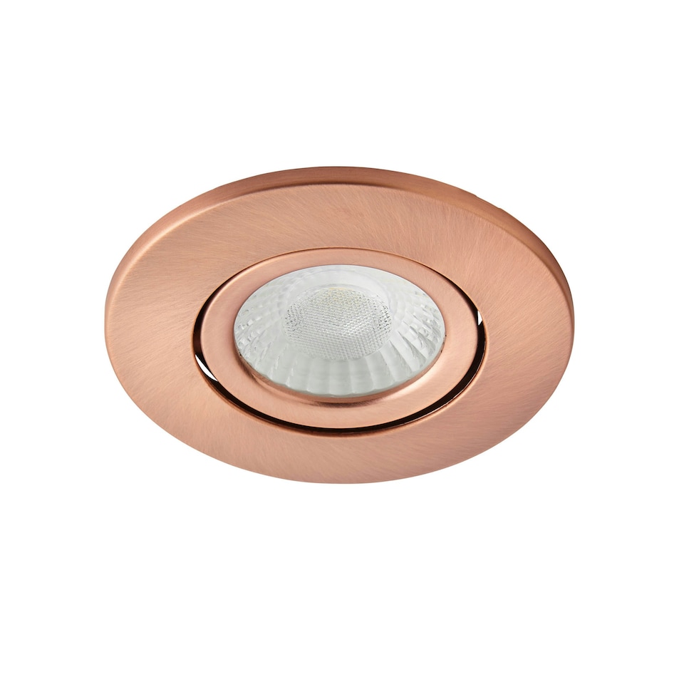 image 1 of BHS Cal LED Fire Rated IP65 Recessed Spotlight | Copper | Antique Copper | 1