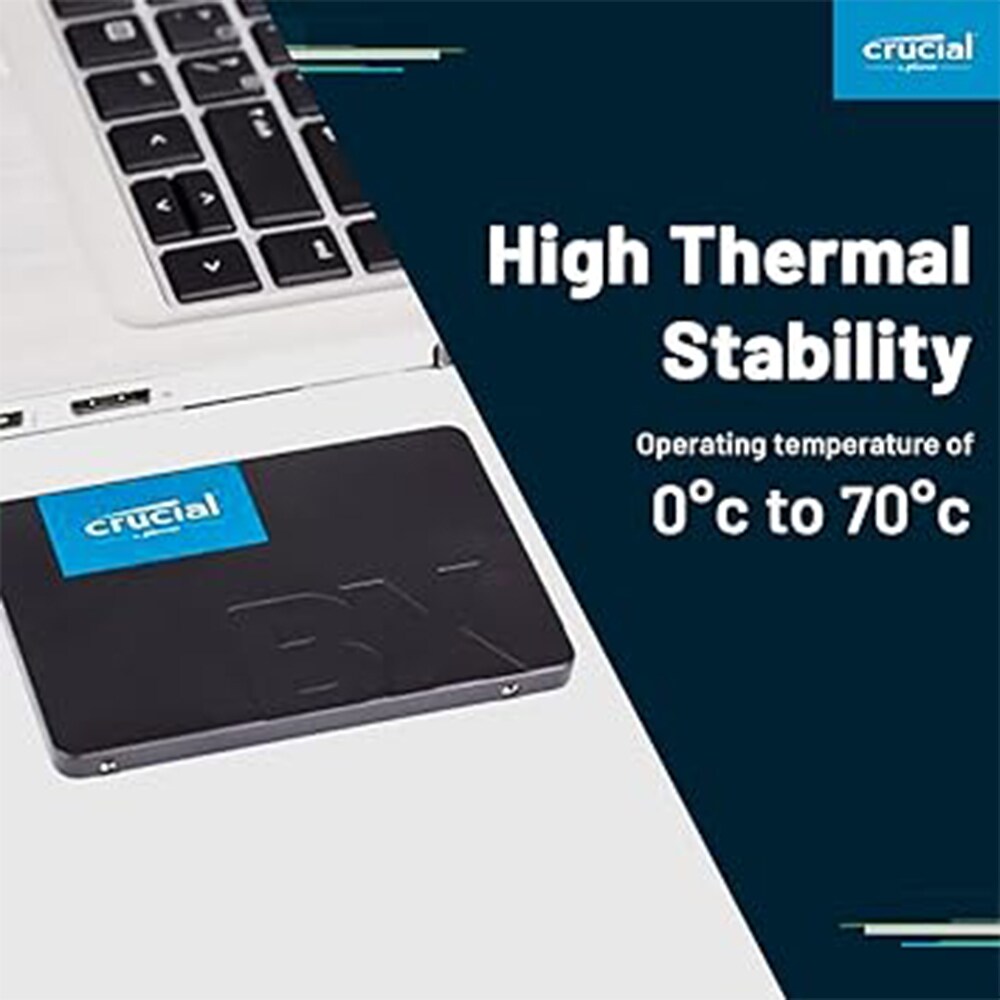 Crucial BX500 500GB 2.5-Inch SATA 3.0 Micron 3D NAND Solid State