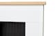 image 3 of Adam Innsbruck Stove Fireplace in Pure White & Black, 45 Inch