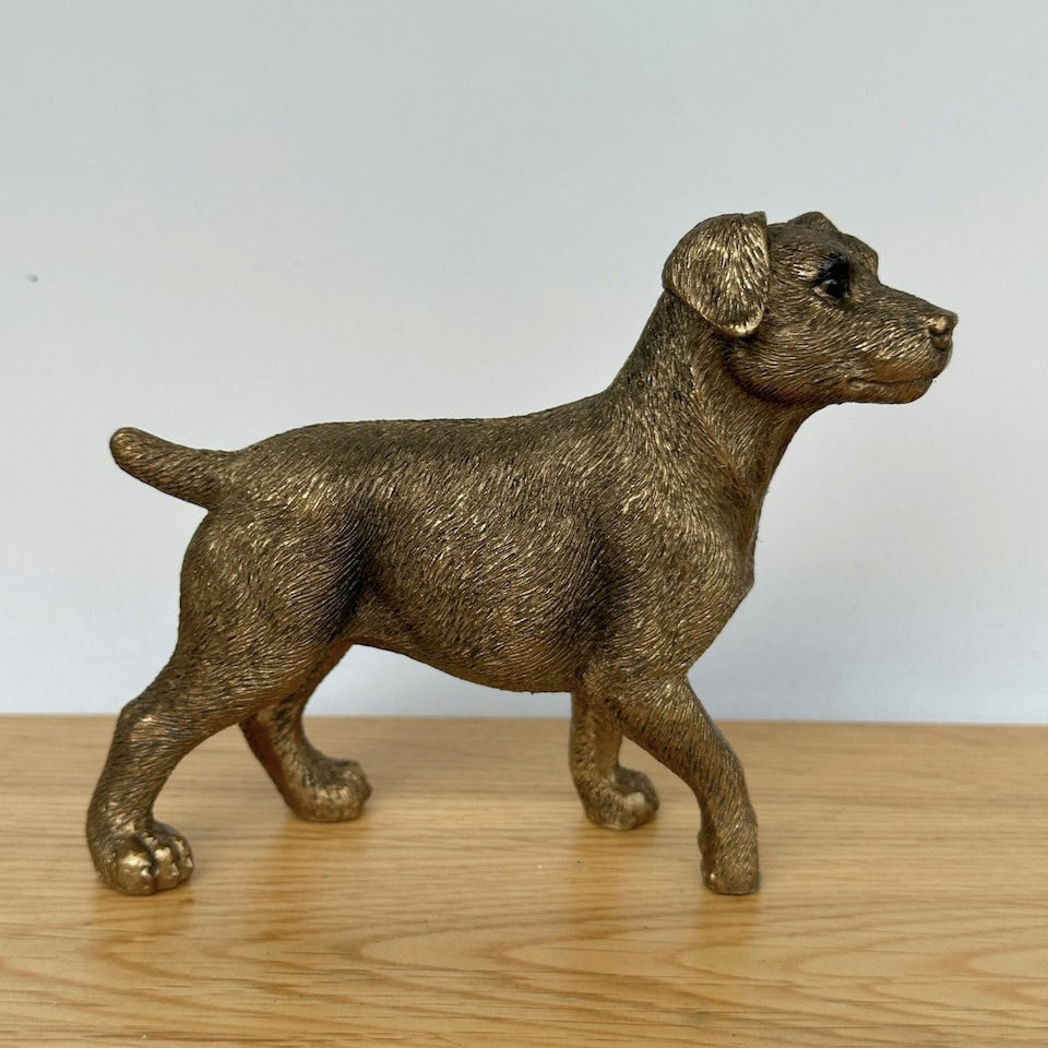 image 1 of Jack Russell Terrier Dog figurine, Leonardo Reflections Bronzed, gift boxed