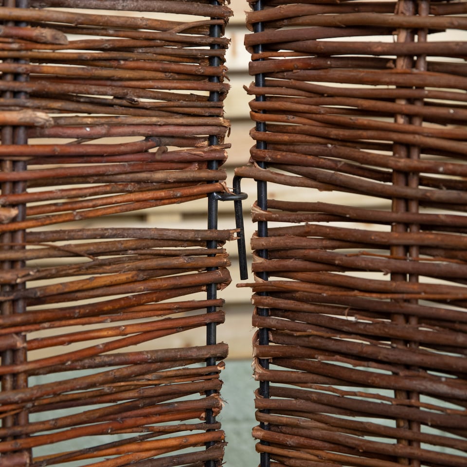 image 1 of 1.16m x 1.83m Triple Garden Patio Willow Wheelie Bin Screen Hideaway