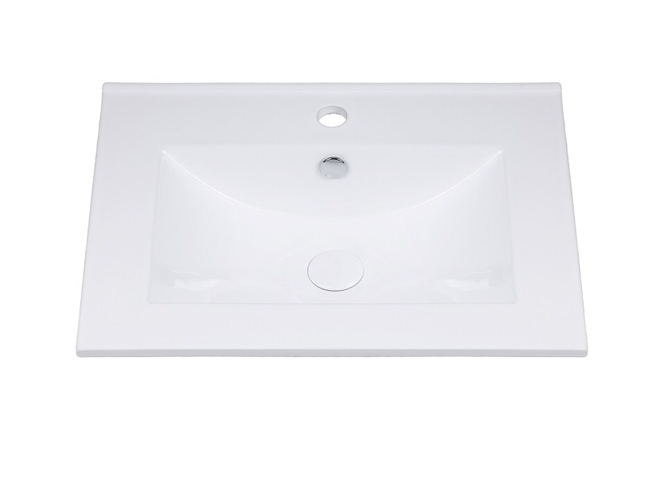 image 1 of Freestanding Bathroom Cabinets Furniture Set 600mm Vanity Unit with Basin Tall Shelf Storage Cabinet Oak Effect Classic