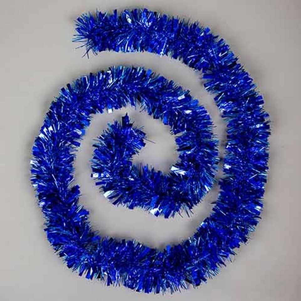 Royal Blue Deluxe Christmas Tinsel 1.8m