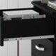 image 6 of FWStyle Tunis 5 Drawer Tallboy Slim Chest Of Drawers - Matt Black