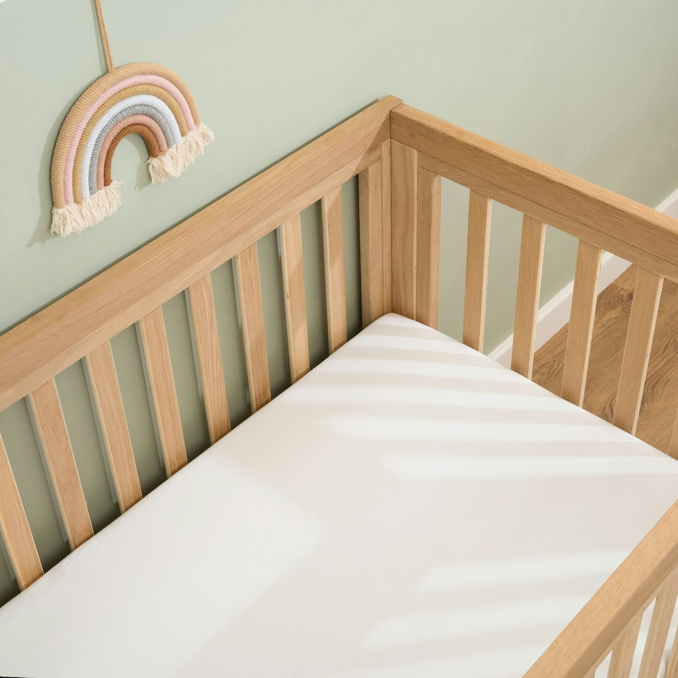 image 1 of Clair de Lune 2 Pack Cot Bed Sheets - White
