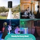 image 9 of Triple Sided Stretch Tripod Speaker DJ Stand Cover with Loop - 1pc