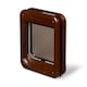 image 3 of Cat Mate Rotary 4-Way-Locking Cat Flap Brown (358) | Brown