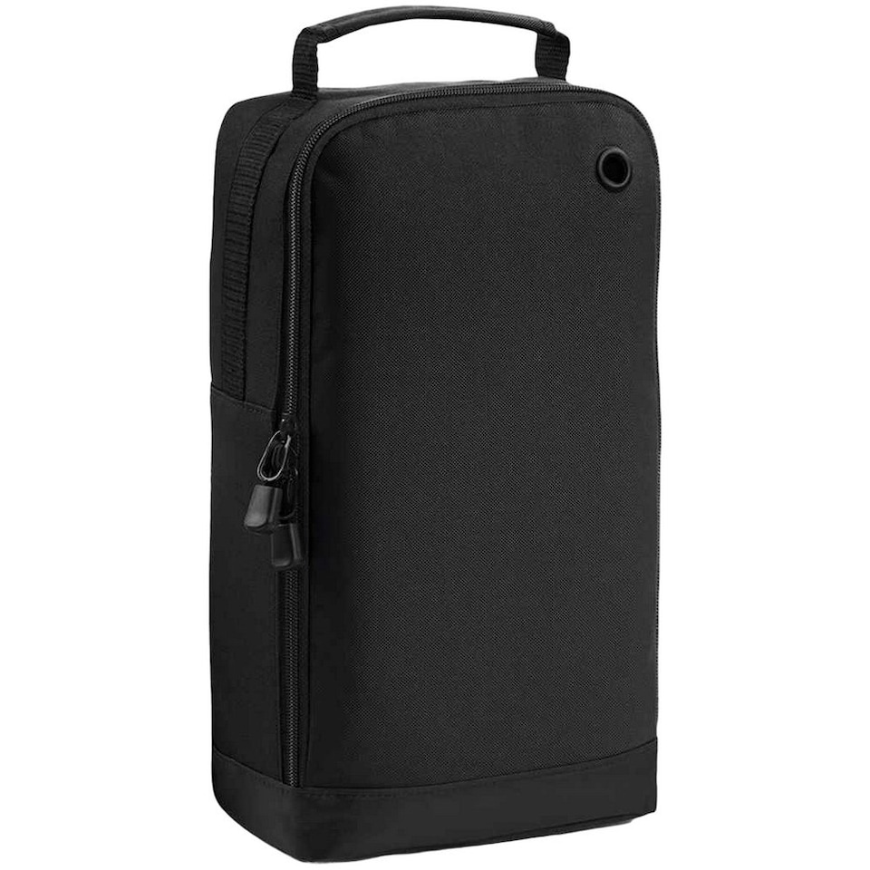 BagBase Sport Shoe / Accessory Bag (8 Litres) - Black/Black - One Size Black | One Size