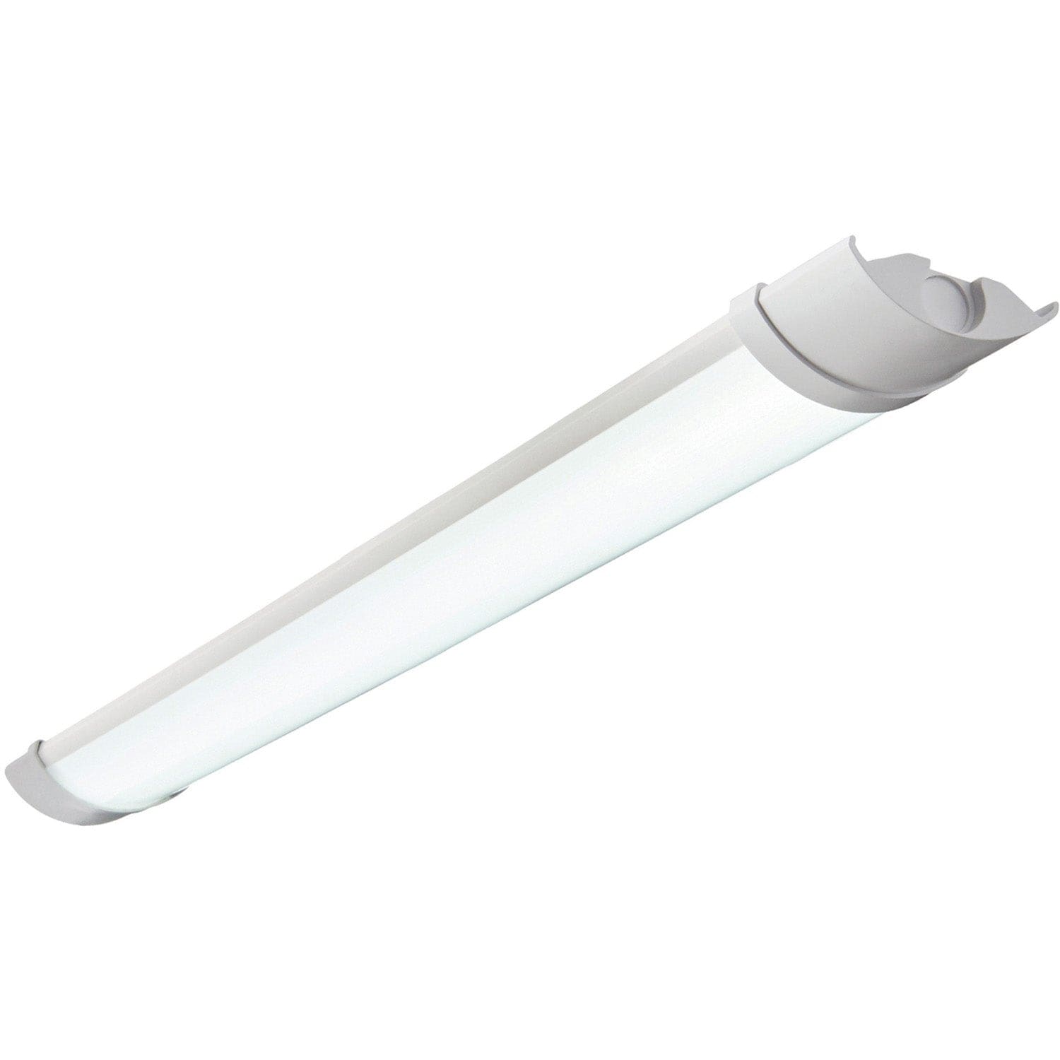 Loops 2ft IP65 Flush Batten Light - 18W Daylight White LED - Opal & Gloss White Pc