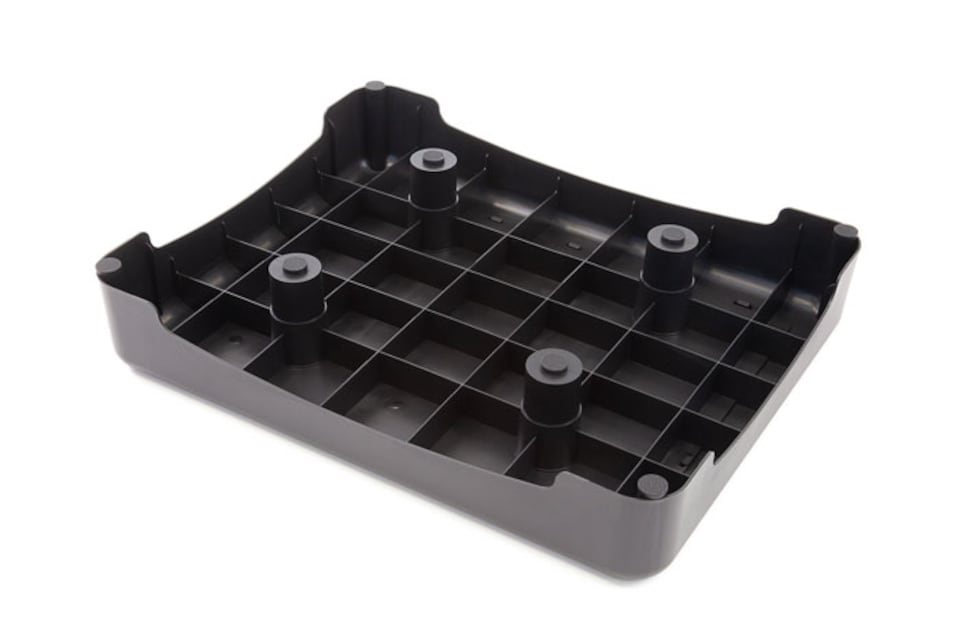 image 1 of The Ramp People Plastic Half Step 9cm Anti-slip Self-draining Surface - Black - Outdoor & Indoor Use