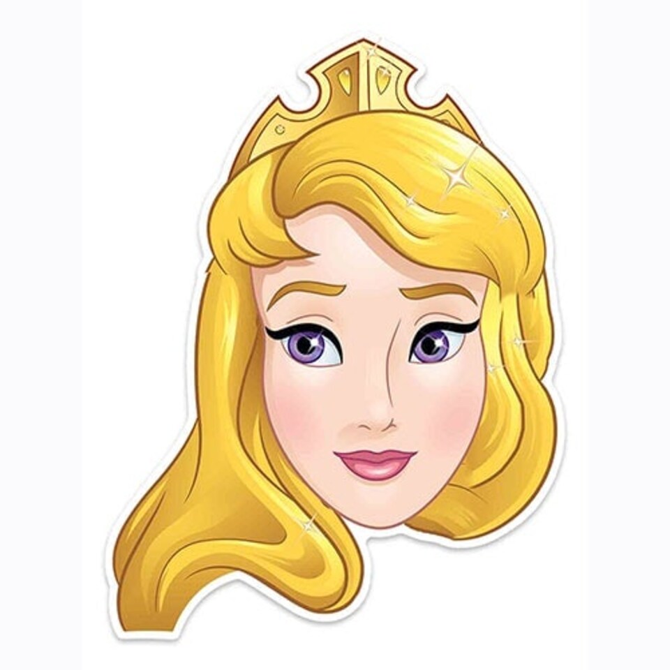 Disney Sleeping Beauty Princess Aurora Cardboard Face Mask for Children