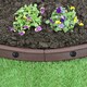image 4 of Flexible Lawn Edging Brown 1.2m x 30