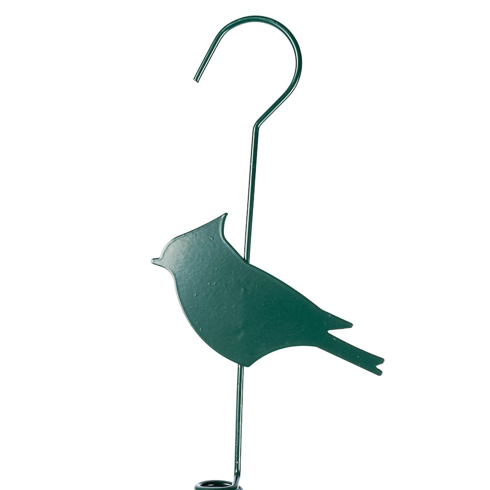 image 1 of Homescapes Metal Spring Bird Feeder with Bird Decoration, Chaffinch