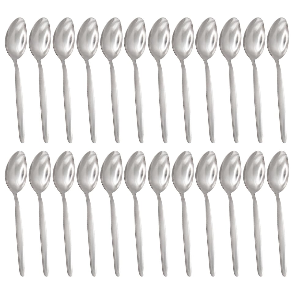 image 1 of Argon Tableware Economy Stainless Steel Dessert Spoons - 19cm - Pack of 24