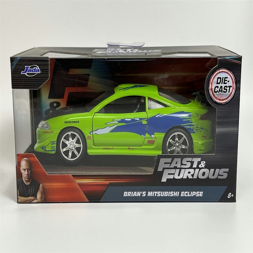 image 1 of Fast and Furious Brians Mitsubishi Eclipse 1:32 Scale Jada 97609