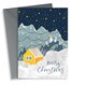 image 1 of Classic Snowy Mountains Christmas Card