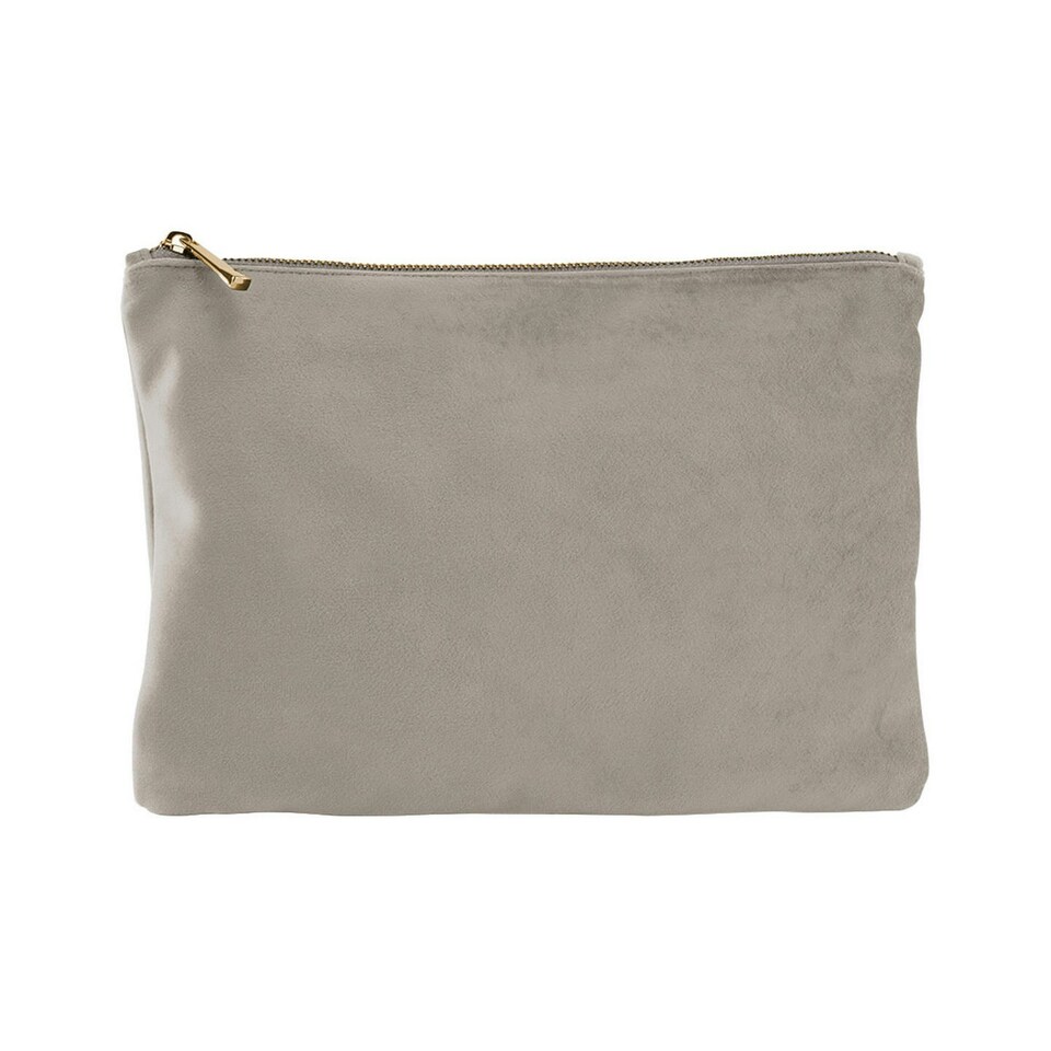 image 1 of Bagbase Plain Velvet Accessory Bag - Moonstone - S Multi