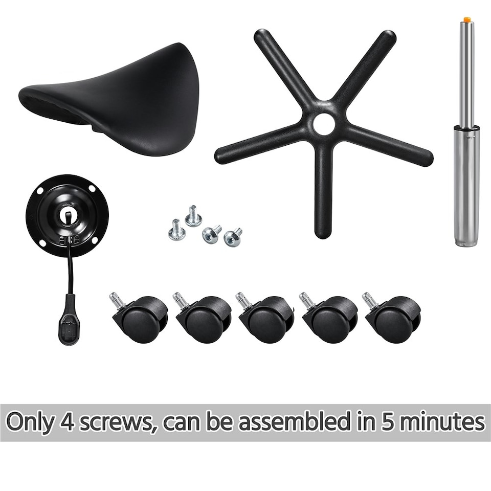 image 1 of Yaheetech Adjustable Salon Chair for Massage Black