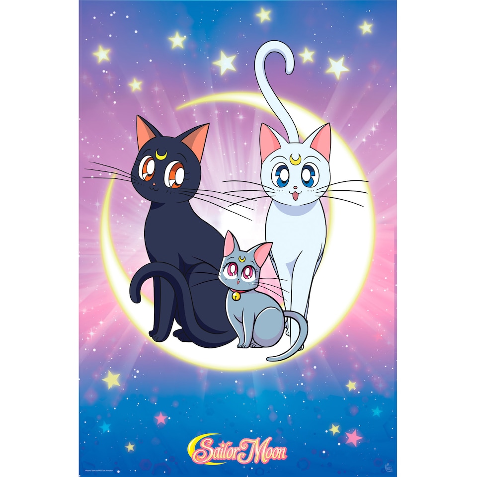 image 1 of Sailor Moon Luna, Artemis & Diana 61 x 91.5cm Maxi Poster