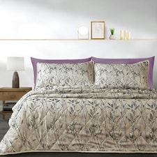 Intimates Wilder Luxury Jacquard Floral Quilted Bedspread Set Cream | Natural | King