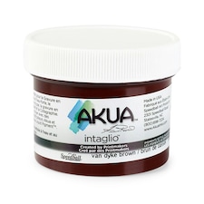 Speedball Intaglio Water Based Printing Ink, Vandyke Brown, 2oz