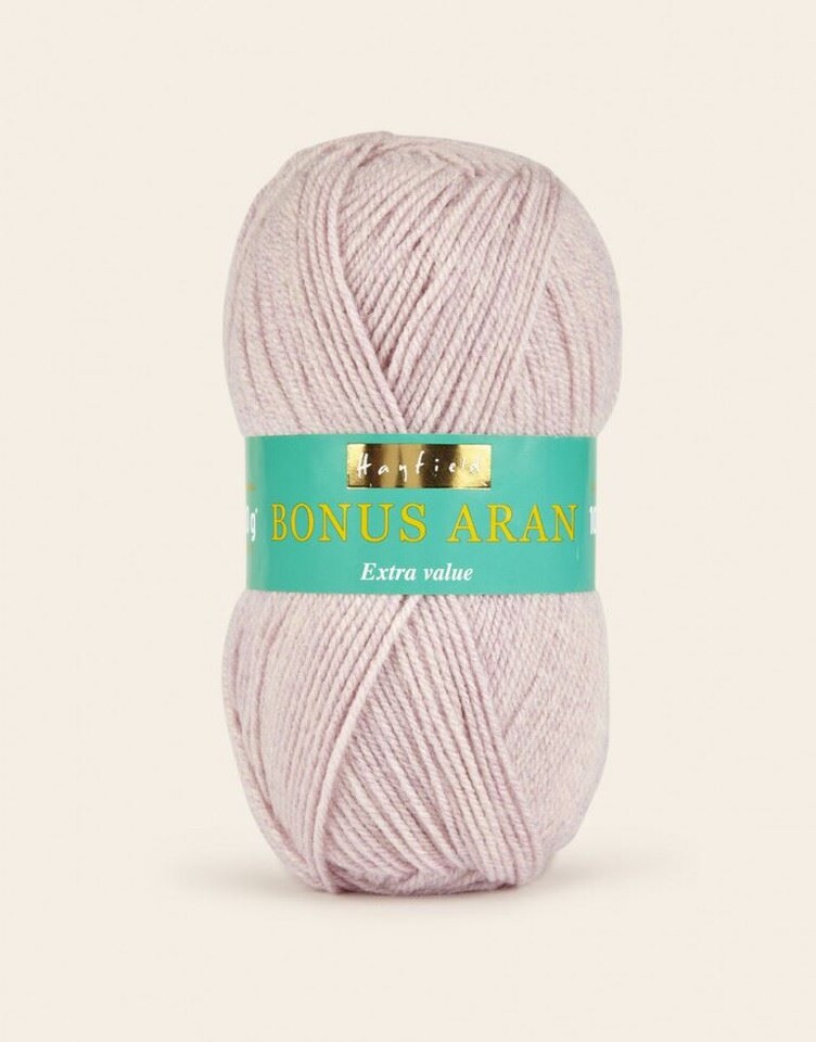 Hayfield Pink Bonus Aran Yarn (Value Pack 10 x 100g Balls) For Crochet, Knitting - 256m per ball