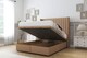 image 2 of Sloomy Marlborough Latte Dumfries Ottoman Bed With Mattress With 54" Wingback Headboard 5' King