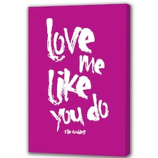 Youframe Love me Like You do-Pink-40.6cm x 30.5cm 16"x12" Canvas /Art Decoration - Youframe - HOME