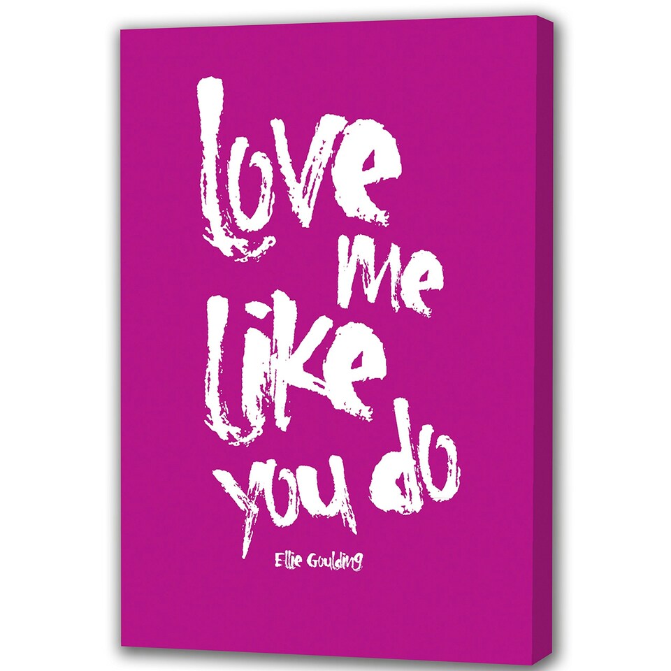 Youframe Love me Like You do-Pink-40.6cm x 30.5cm 16"x12" Canvas /Art Decoration - Youframe - HOME