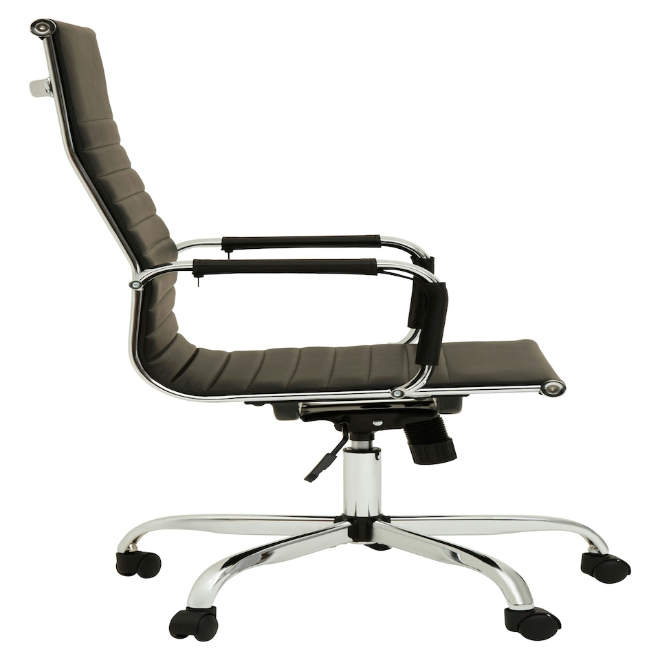 image 1 of Interiors By Premier Ergonomic Black High Back Home Office Chair, Comfortable Work From Home Chair, Movable Ergonomic Chair