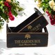 image 2 of "The Garden Box" - Crate Planters (Set of 2) - Wood - Black Black