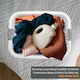 image 4 of 67l Folding Collapsible Laundry Basket Cloth Washing Space Saving Pop Up Bin | White | white