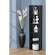 image 1 of 5 Cube Bookshelf Black Wooden Storage Organizer Wood Shelving Unit Open Bookcase Shelf