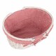 image 6 of Large White Swing Handle Wicker Shopper Lining White | White | L