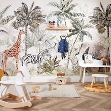 Vintage Explorer Full Wall Mural | Multi | Multicoloured | XX Large (450cm x 240cm)
