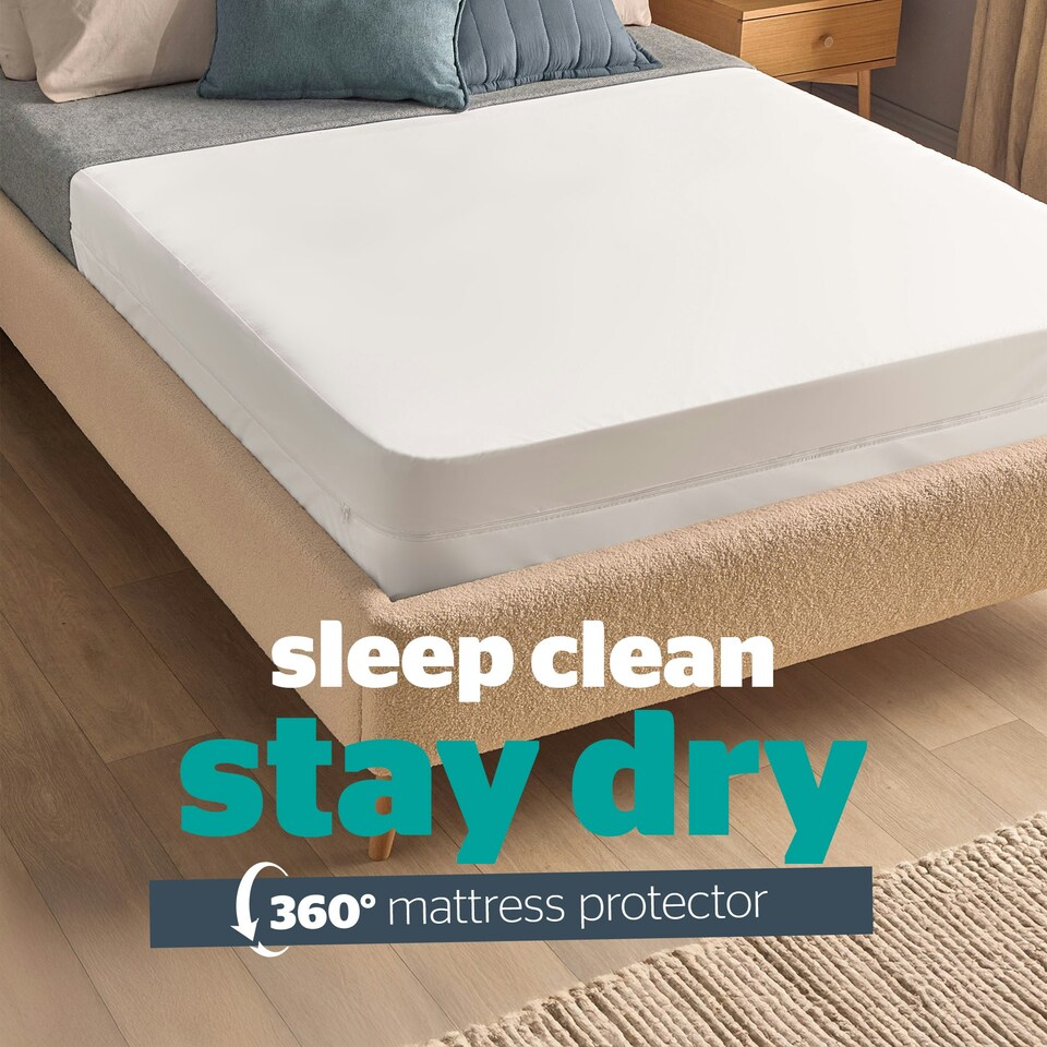 image 1 of Silentnight Waterproof Complete Mattress Encasement Protector White | King