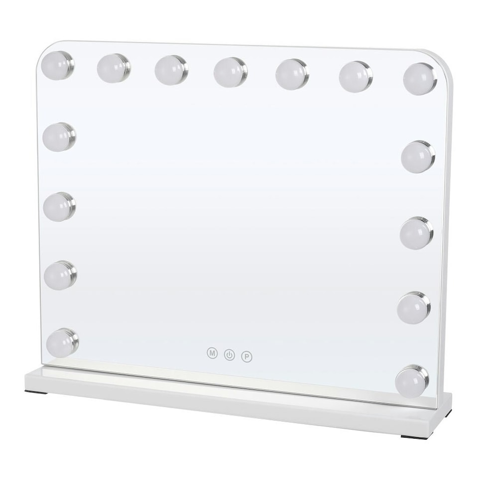 image 1 of Living and Home Hollywood LED Makeup Vanity Mirror Dimmable 15 Bulbs